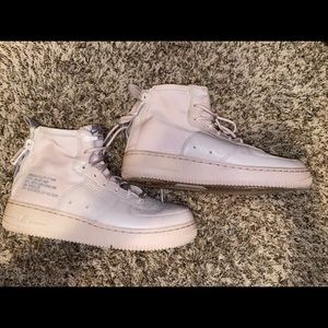 Pink Nike Air Force Ones (size 6.5Y)